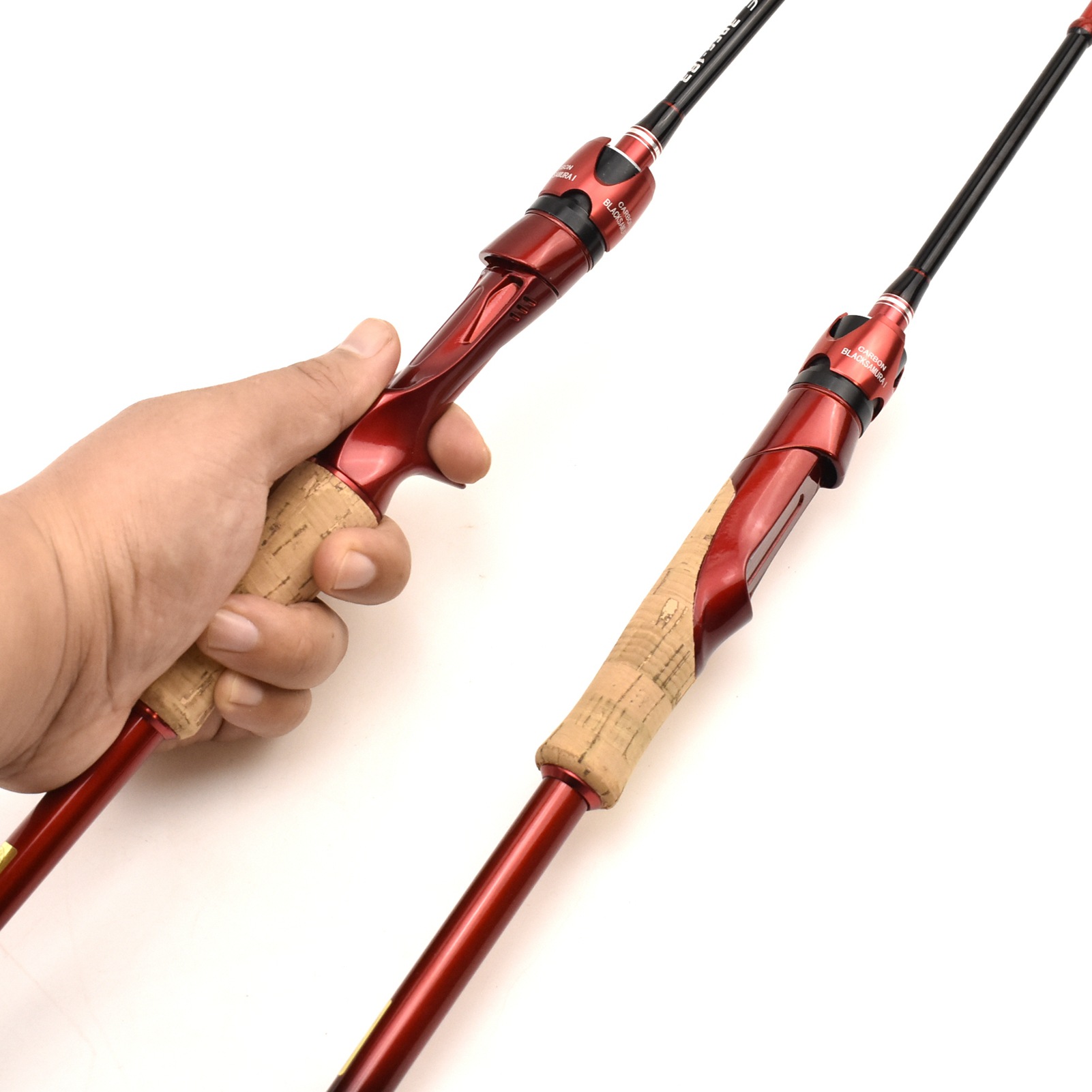 1.83 M Fishing Rod M Power Lure Rod High Carbon Black Fish Bass Fishing Rod Fishing Gear Surf Fishing Rod