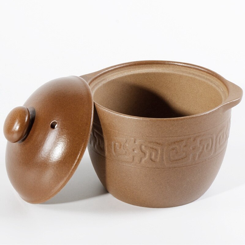 Casserole Stoneware Stew Cup Household Small Steamed Ceramic Soup Cup Food Bird's Nest Bowl with Handle Ear Clay Pot