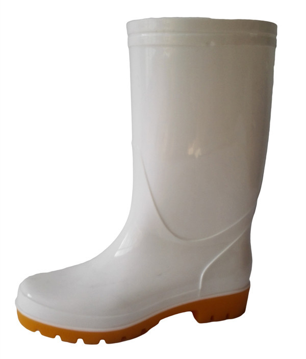 Stivali per la saluto degli alimenti bianchi stivali da pioggia multifunzionali tubo centrale resistente tutto'usura acido resistente agli alcali saldi scarpe di protezione del lavoro: size 45