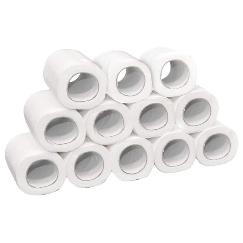 Papel higiénico da família de 12 rolos, papel higiénico macio do rolo, padrão de 4 camadas, toalhas macias do papel higiénico do tecido: Default Title