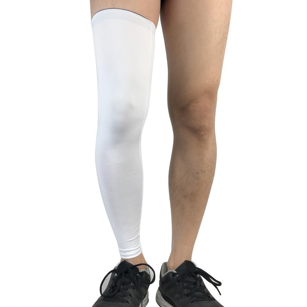 Sport ochraniacz kolana wydłużają oddychająca ochraniacze na nogi koszykówka piłka nożna artykuły sportowe ochronny sprzęt: white / Xl