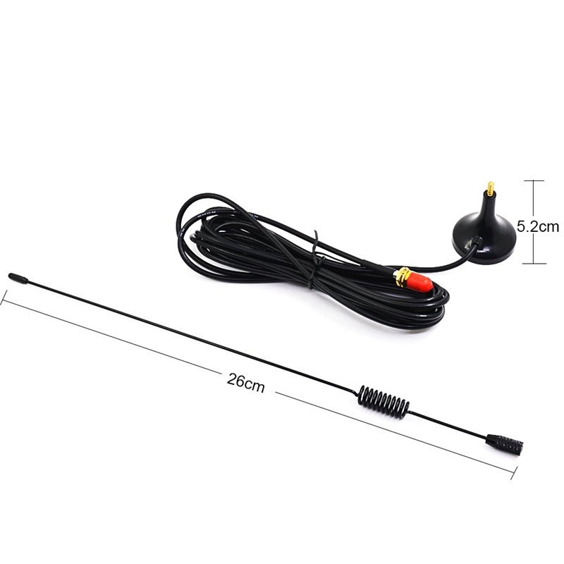 UT-106UV SMA-Female Car Magnetic Dual Band Antenna for Baofeng UV-5R UV-82 UV-9R Walkie Talkie