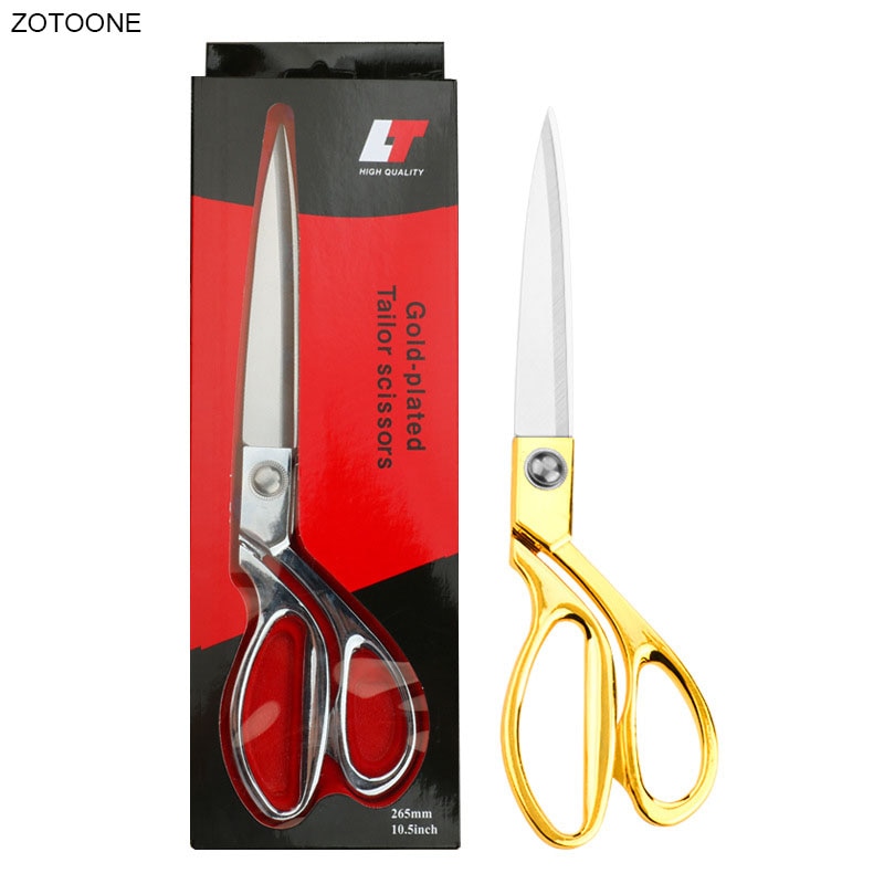 Tailor Scissors 8.5/9.5/10.5 Inch Stainless Steel Garment Scissors Galvanized Alloy Handle Leather Trousers Thread Scissors G