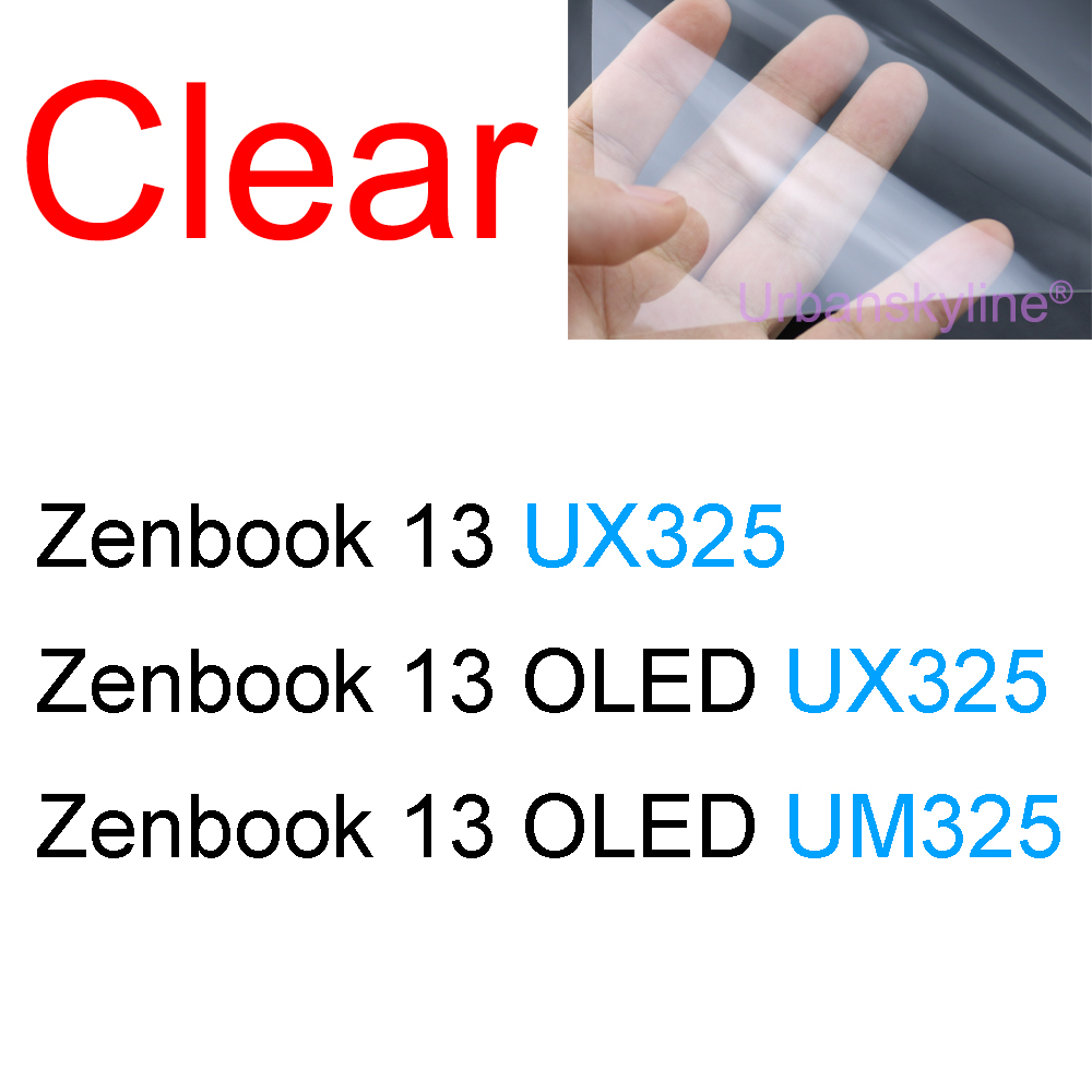 Displayschutzfolie für asus zenbook duo  ux481 ux482 ux582 ux8402 ux8406 flip  ux561 ux363 ux490 oled hd, klar, matt, mit milchglas-folie: Blau