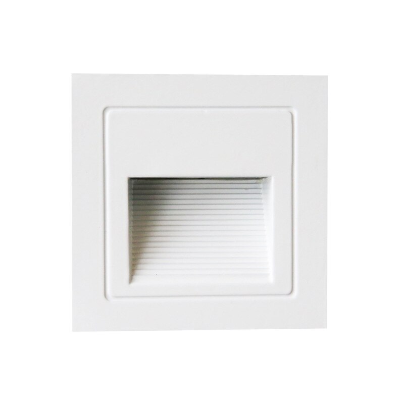3w forsænkede  ip65 led trappelys udendørs vandtæt tringulv natlampe havegang fod underjordisk væglampe armatur: 3w hvide ingen sensor / Gult lys 2700k