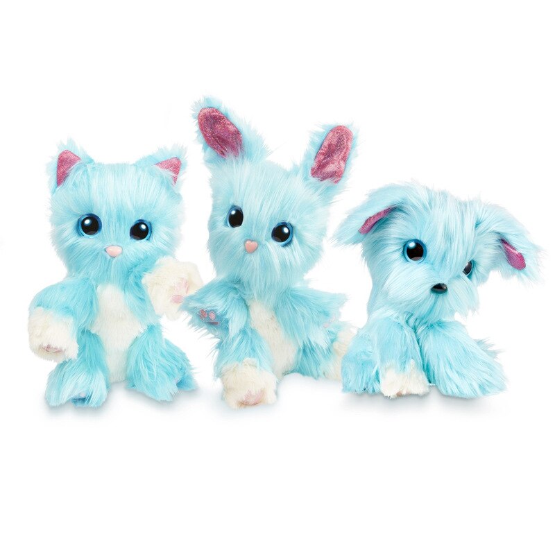 Eco-friendly PP Cotton 3 colors Plush Pet Toys Surprise Bath Cat Dog Rabbit Children's Birthday Stuffed Animal Toys