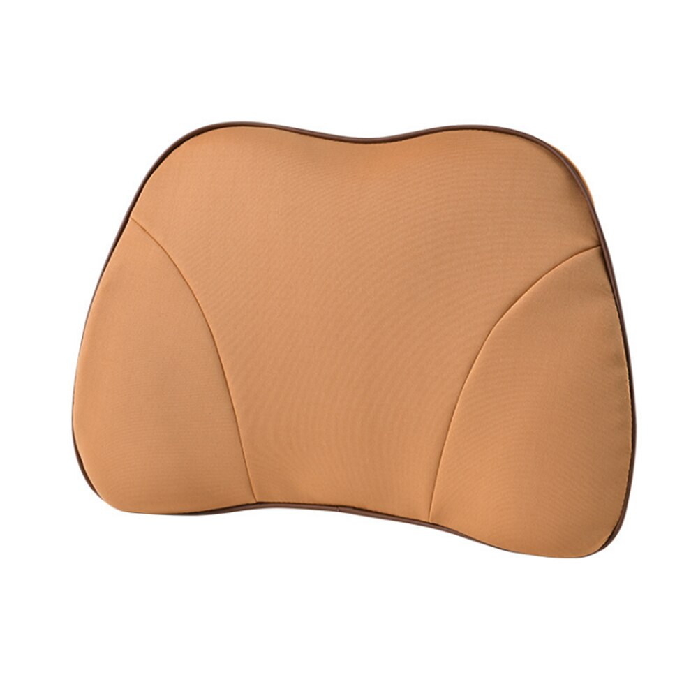 JINSERTA Car Safty Accessories Neck Pillow Adjustable Head Restraint Auto Seat Back Travel Pillow for Audlt Children: Beige-Waist