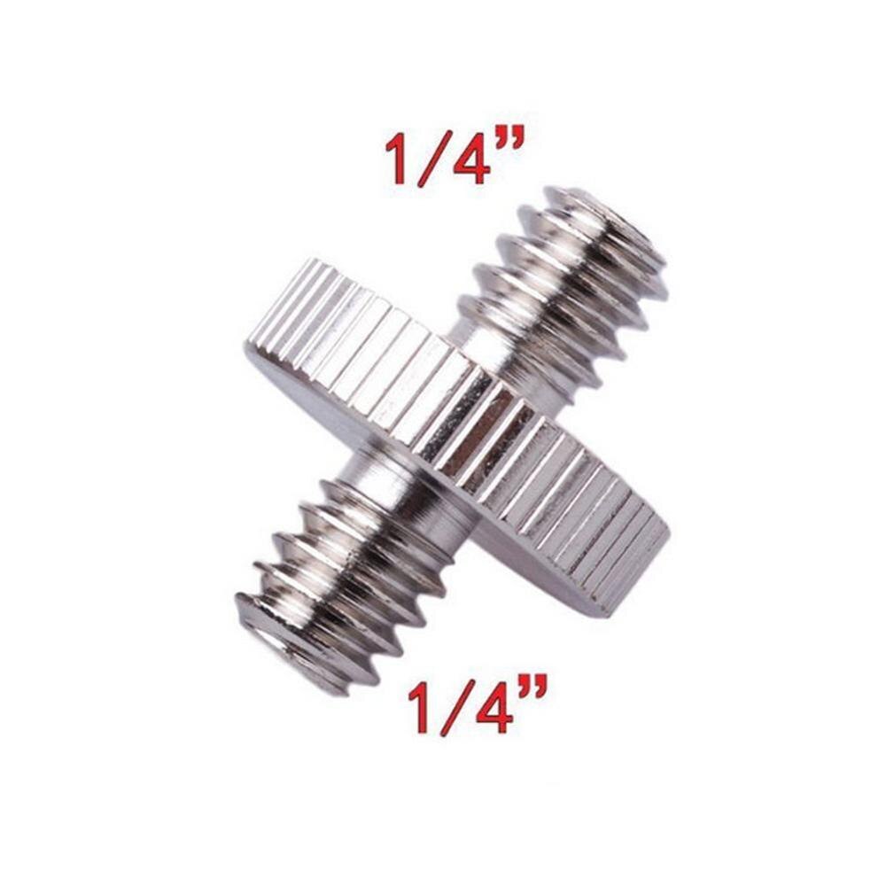 1/4 &quot;Male Naar 1/4&quot; Buitendraad Adapter 1/4 Inch Dubbele Mayitr Schroef Camera Accessoires Statief Adapter Mannelijke Ondersteunt z8J5
