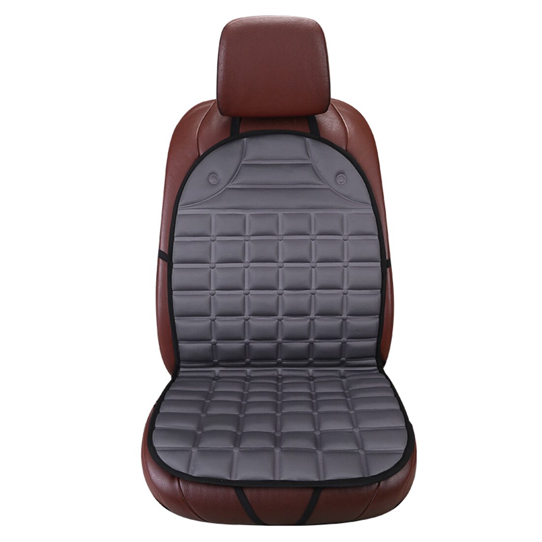 Dewtreetali 1 + 2 Stoelhoezen Auto Bekleding Voor Meest Auto, Vrachtwagen, Suv, of Van Met Kunstmatige Leathertruck Interieur Accessoires: Gray