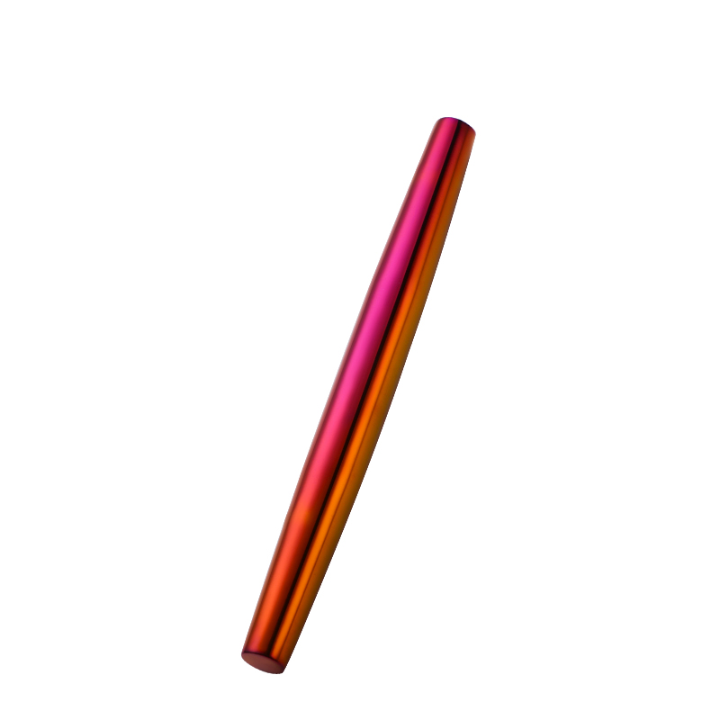 1Pc Stainless Steel Rolling Pin Kitchen Utensils Dough Roller Bake Pizza Noodles Cookie Dumplings Making Non-stick Baking Tool: Rainbow no.3-1pc