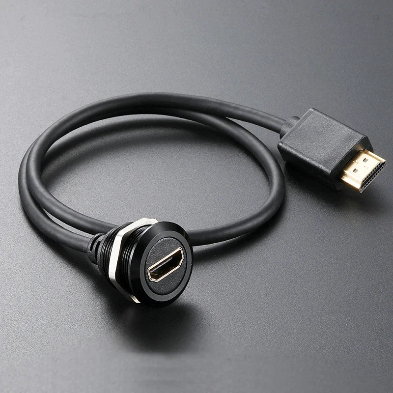 Ethernet LAN Network Cable Extender RJ45 CAT6A HDMI-Compatible Connector USB 2.0 3.0 Type-B Type-C Female Jack Panel Mounting