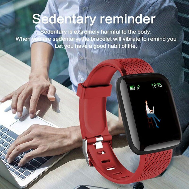 Bluetooth smart klocka män kvinnor blodtrycksmätare vattentät fitness tracker armband puls smartwatch för android ios