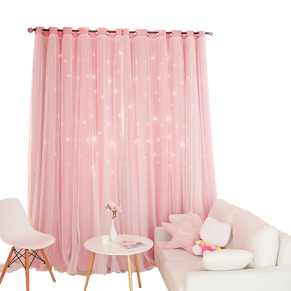 Galaxy Gordijnen voor Slaapkamer Woonkamer Paars Sterrenhemel Gordijnen voor Kinderen Jongens Meisjes 3D Ster Galaxy Printing Windows Drapes Luxe Kamerdecoratie, W66*L90