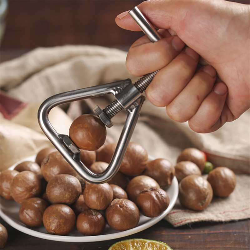 Manual Macadamia Nut Opener Dried Fruit Cracker Walnut Nutcracker Nut Sheller Nut Opening Tools Kitchen Accessories