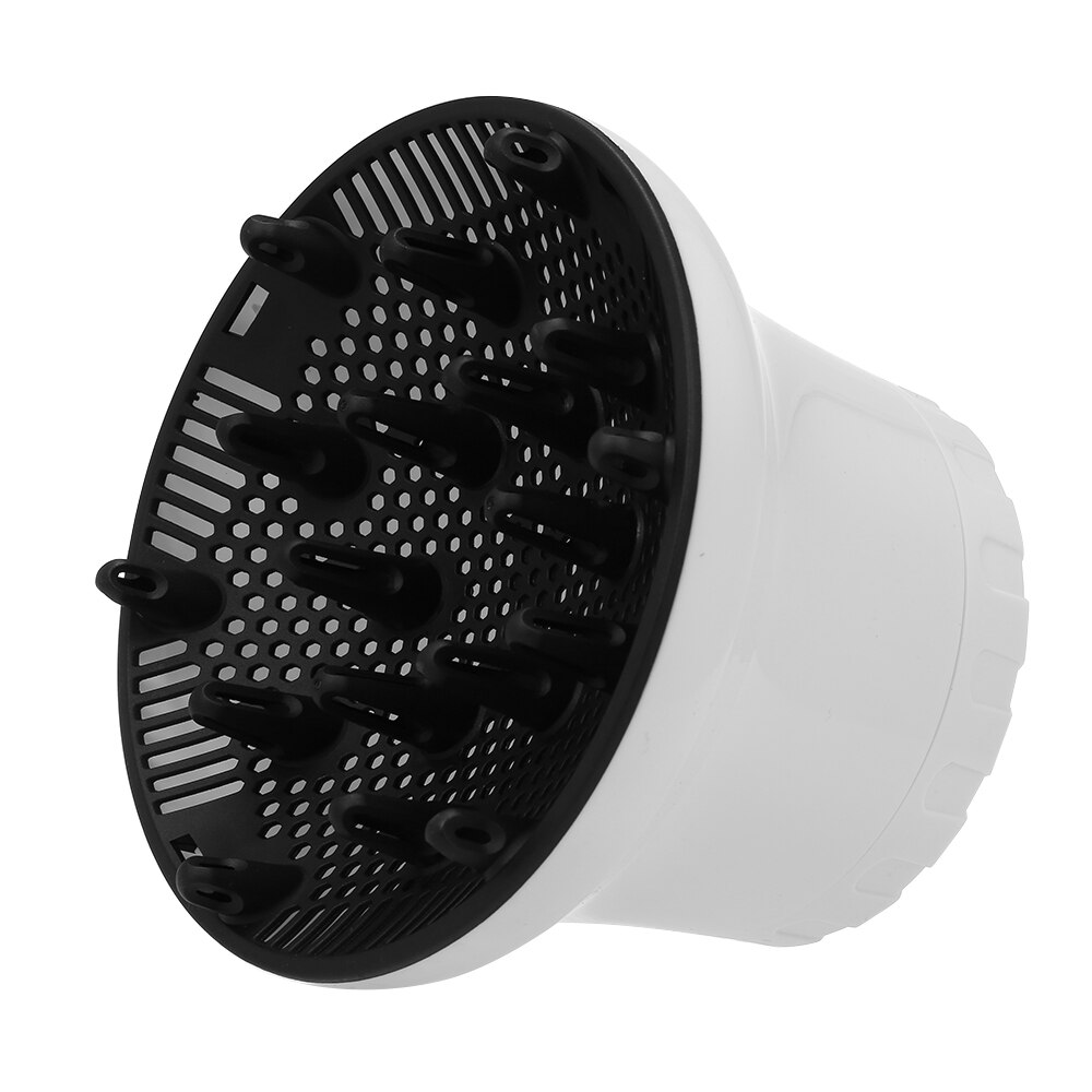 Cubierta del difusor del secador de pelo para salón, accesorio de estilismo rizado y ondulado, boquilla para secador de pelo Universal, accesorios para secadores de pelo: Style 2 White
