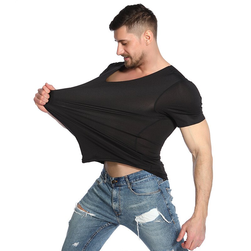 Nouveaux hommes coton T-shirt survêtement sport maigre T-shirt hommes gymnases Fitness musculation entraînement hauts blancs vêtements