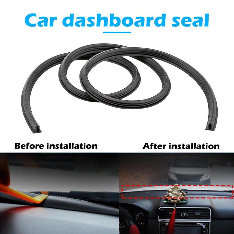 1.6m auto dashboard afdichtingsstrip voorruit rubber geluidsdichte isolatie afdichting universele auto interieur accessoires