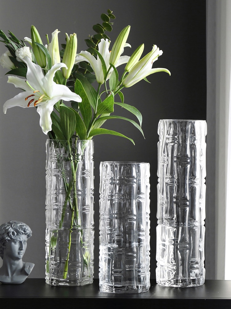 Grote Nordic Glazen Vaas Voor Bloemen Transparante Hydrocultuur Creatieve Woonkamer Decoratie Vazen Home Decor Tafel Vasi