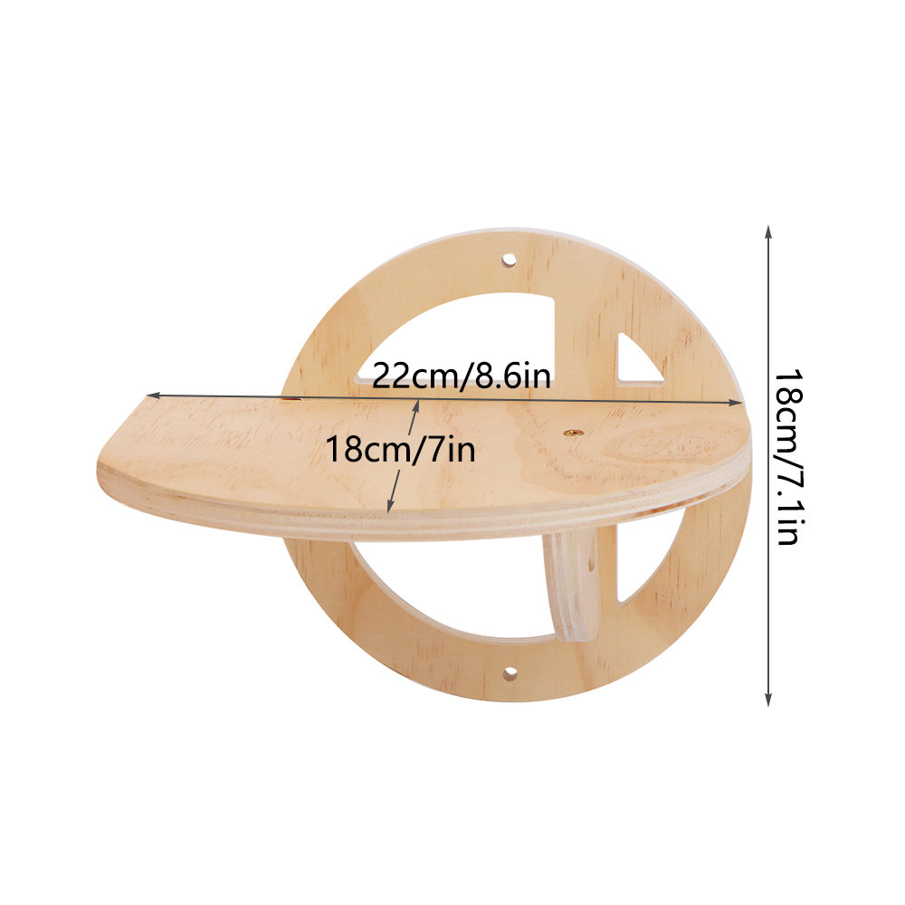 Panier mural en bois pour chat, étagère pour chat, lit de perche, hamac de couchage, grattage d'escalade, meubles muraux modernes pour chats: Violet