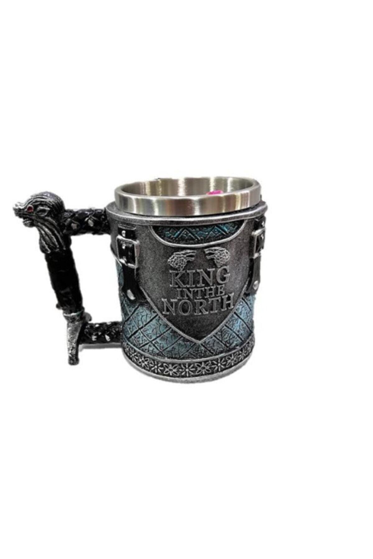 Beer Glass Skull Mug Espresso Coffee Cup Set Handmade Beer Mug Tea Glass Whiskey Glass Tumbler Drinkware steel resin 3D: Dark Khaki