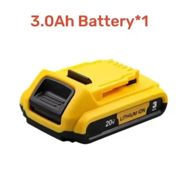 High Drain 18650 Li-Ion Battery Pack 20V 3000mAh CE Certified Rechargeable Battery for Power Tools: Red