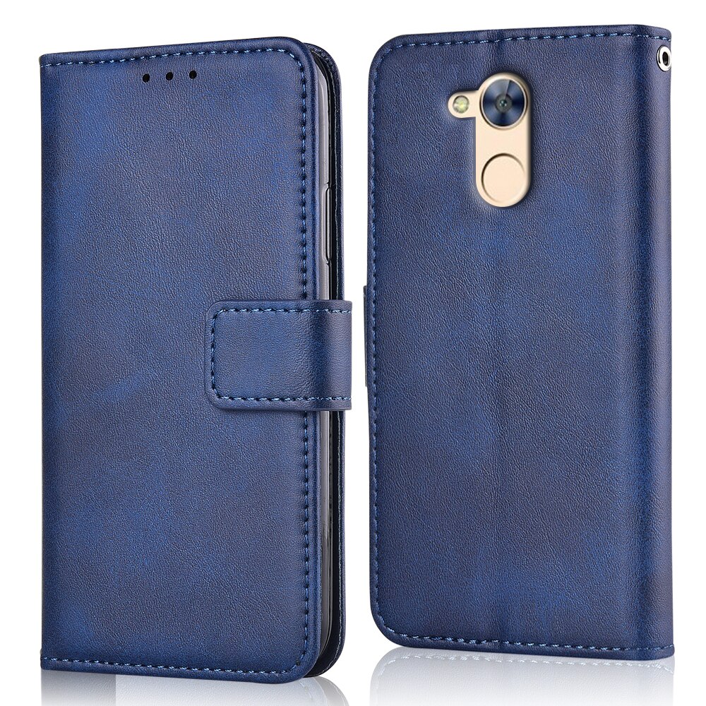 For On Huawei Honor 6A DLI-TL20 DLI-AL10 Cover Honor 6A Cover Wallet Case For Huawei Honor 6A DLI-TL20 DLI-AL10 Case: niu-Dark Blue