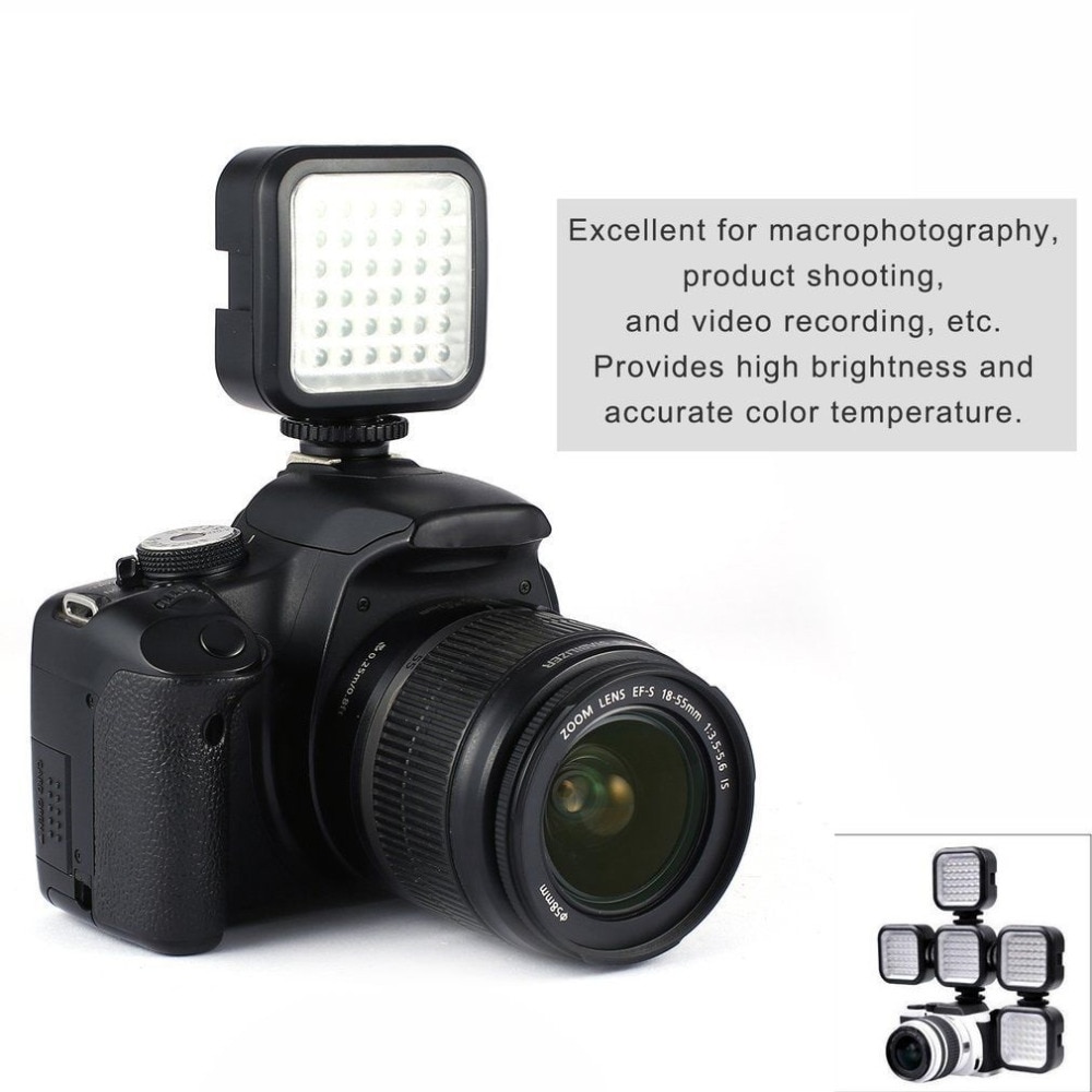 JINTU LED 36 Video Lamp Licht voor Digitale smartphone Camera Camcorder DV Canon Nikon Sony + Batterij Oplader kit