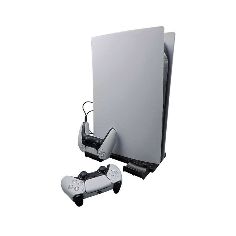 Voor PS5 De/Uhd Twee-In-een Console, rechtop Stand Base Voor PS5 Draadloze Handvat Contact Base Charger Voor PS5 Serie Verticale Stand