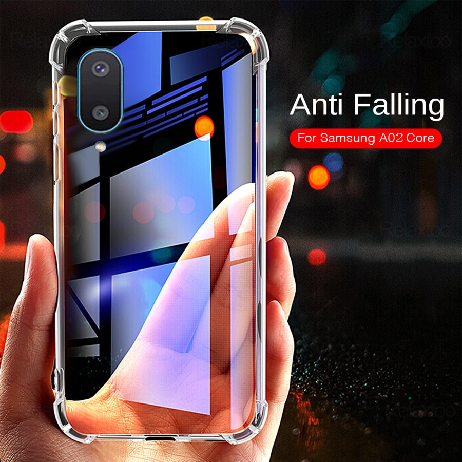 A02 funda pour samsung galaxy a02 s un 02 s 02 s Anti-chute Airbag Clair Antichoc Couverture Souple Galaxy a02 a02s conque capa