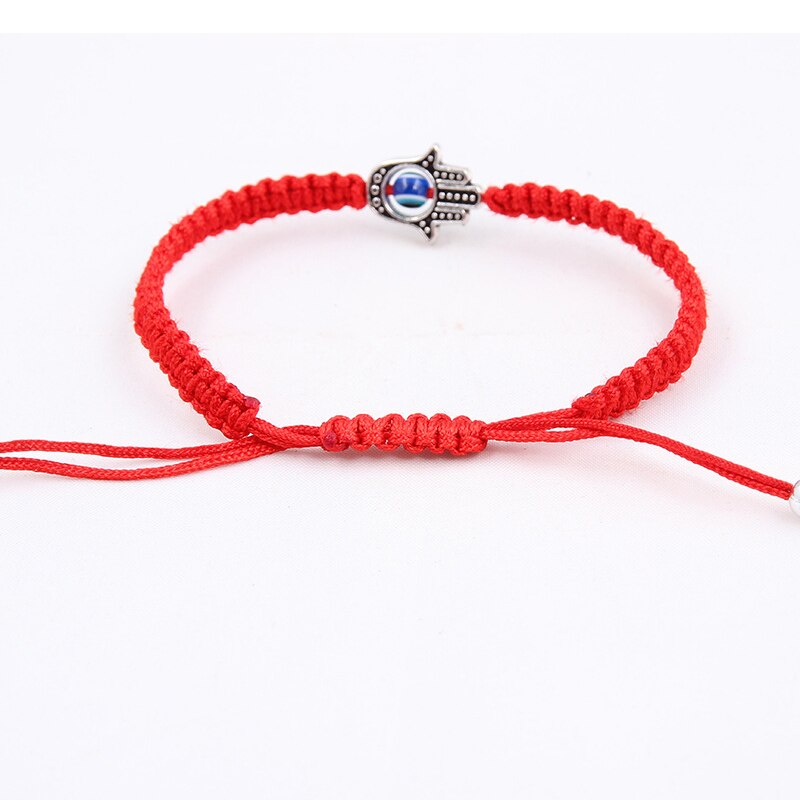 handgefertigt Geflochtenen Seil Glück rot Schnur Armbinde Bösen blick Charme Armbänder für Frauen Bringen Sie Glück Ruhige Religiöse Schmuck