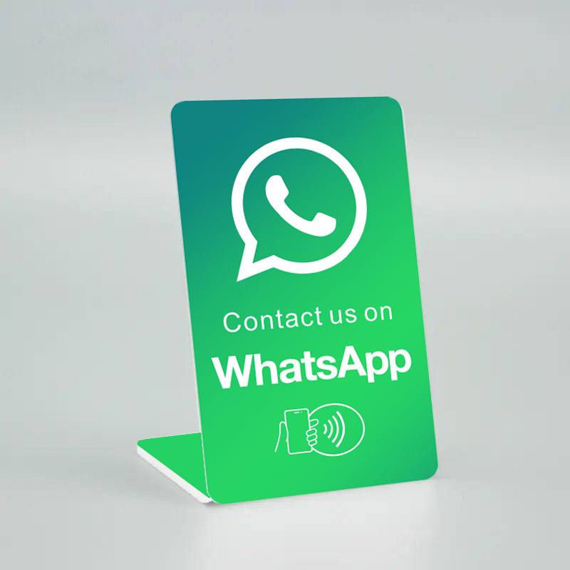 Review ons op Yelp digitale NFC-standaardweergave - Smart Tap-kaart voor reputatiebeheer: Kastanje