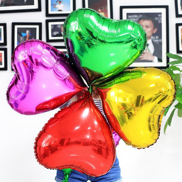 Bursdag bryllup forsyninger ballong bryllup aluminium film ballong hjerteformet pentastar ballong bryllup scene rekvisitter