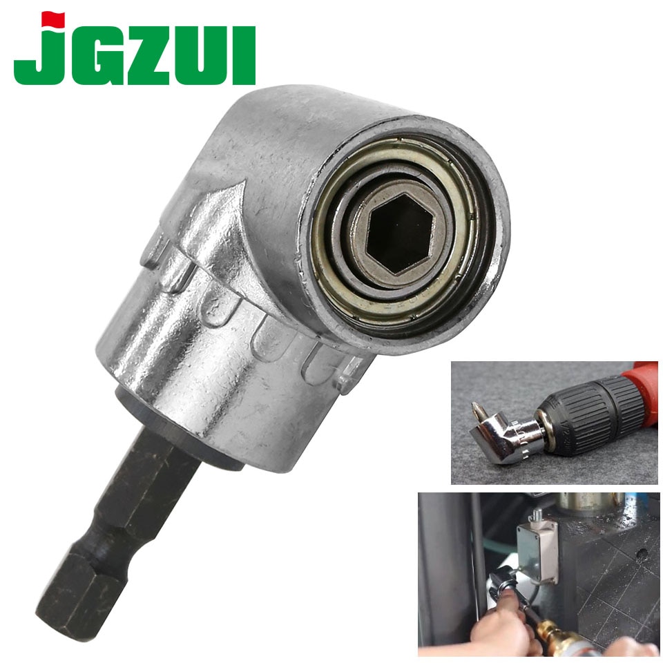105 graden 1/4 " elektrische zeskantboor, verstelbare zeskanthoek, schroevendraaier, dopsleutel, houder, adapter, gereedschap