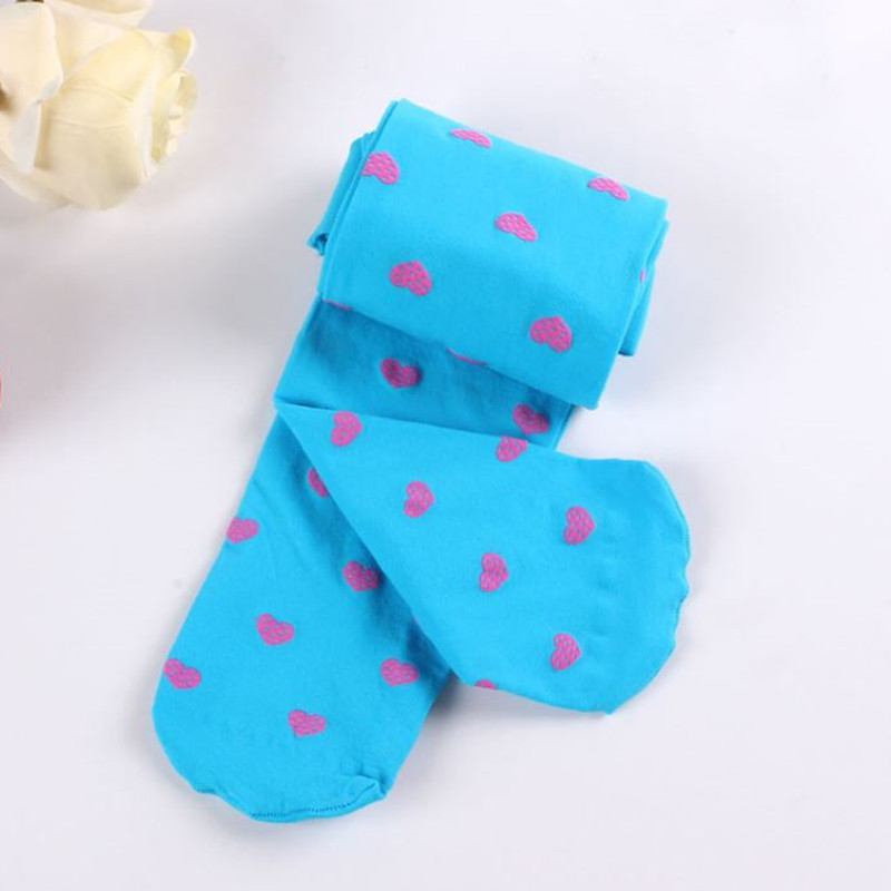 5Pcs Candy Kleur Panty Voor Meisjes Baby Meisje Stretch Broek Skinny Broek Kinderen Dans Panty Panty Kous 3-9Y: Blauw
