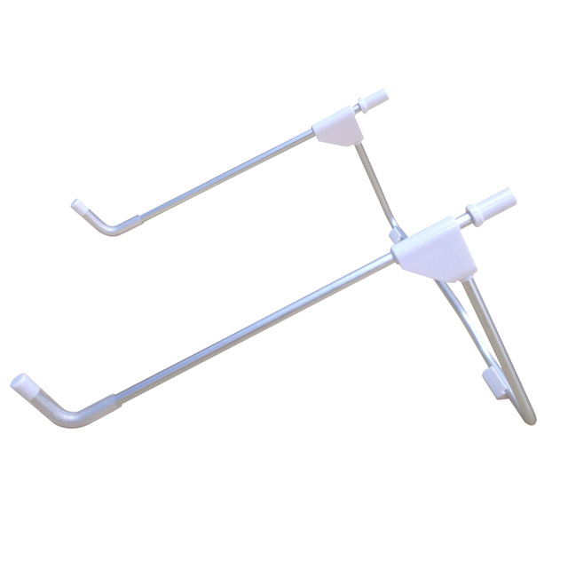 Laptop Tablet Stand Portable Folding Stand Tablet Top Anti-skid Angle Height Adjustable Bracket Home Office: White