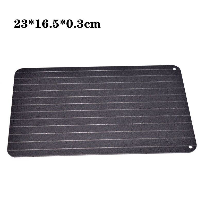 Quick Thawing Board Fast Defrosting Board Defrost Tray Thaw Frozen Food Meat Fruit Rapid Defrost Plate 3mm Defrosting Table: 23x16.5x0.3CM