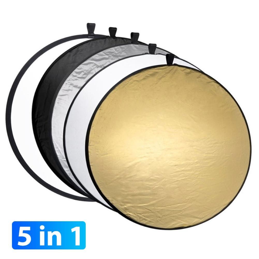 5 In 1 80Cm Ronde Inklapbare Camera Verlichting Foto Disc Fotografie Reflector