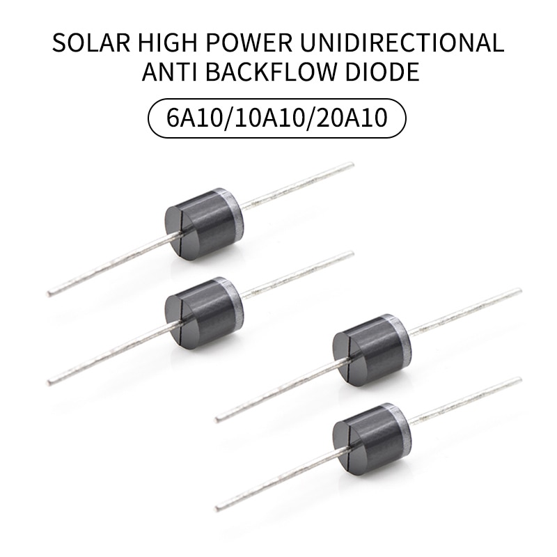 10 pièces x 1000V 20/10/6A MIC 6A10 10A10 20A10 schottky barrière diodes redresseur pour cellules solaires pv panneau bricolage 20 10 6 A ampères
