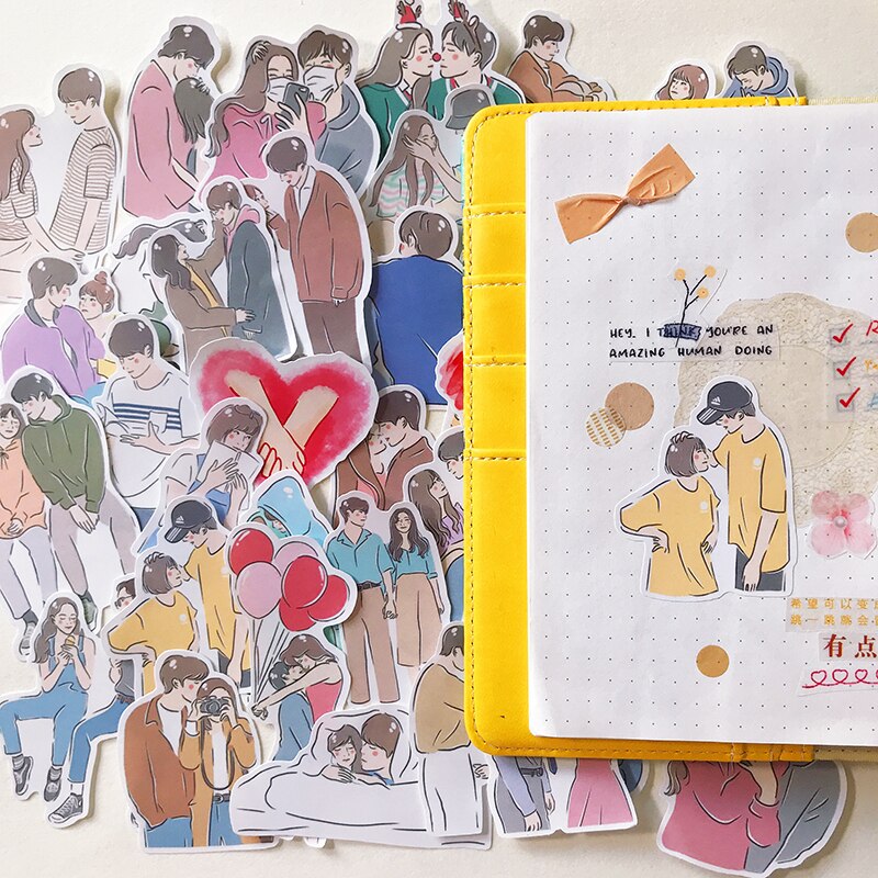 42pcs Couple Love stickers/Scrapbooking Stickers /Decorative Sticker /DIY Craft Photo Albums