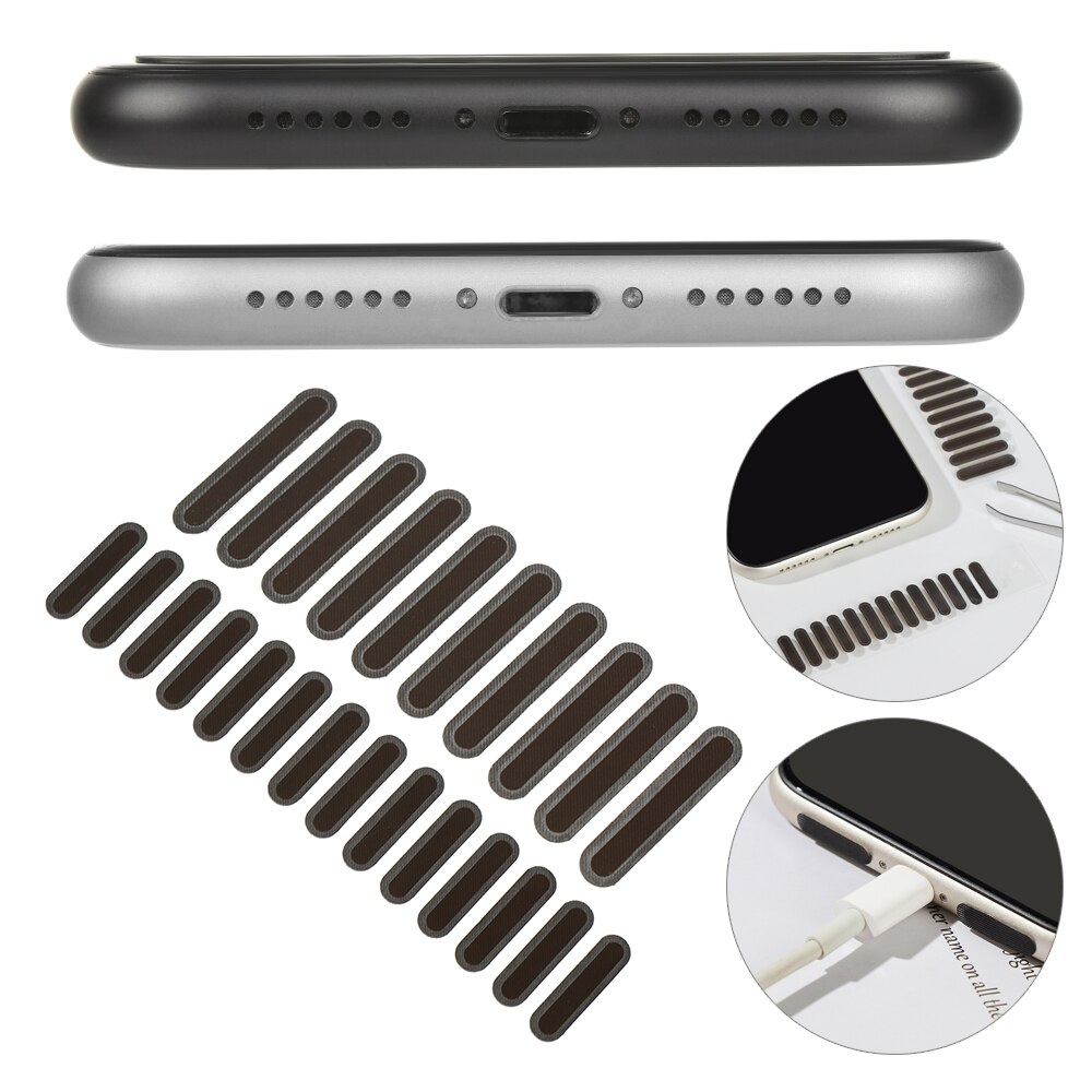 10/14Pc Universal modelo de teléfono móvil auricular de altavoz pegatina a prueba de polvo auricular teléfono neto trompeta mantener limpio Net