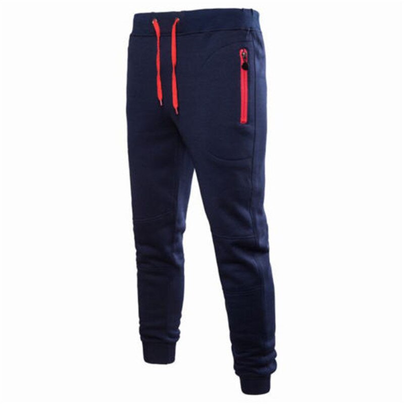 hommes Sport Joggers Hip Hop Jogging Fitness pantalon décontracté poche fermeture éclair pantalon pantalon