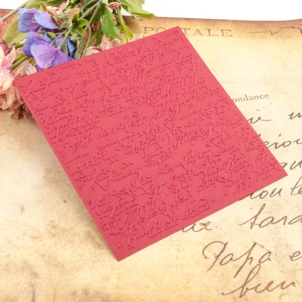 Plastic Words Template Craft Card Making Paper Card Album Wedding Birthday Decoration Embossing Folders