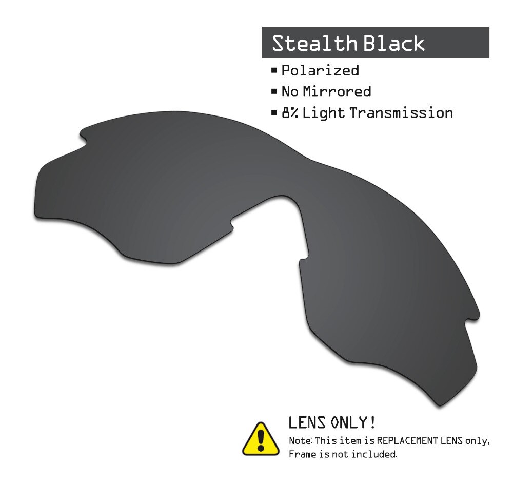 SmartVLT 2 Stuks Gepolariseerde Zonnebril Vervanging Lenzen voor Oakley M2 Stealth Zwart en Fire Red