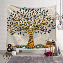 Mode Olifant Gedrukt Tapestry Indiase Stijl Patroon Muur Opknoping Print Sprei Gooi Thuis Room Decor Creatieve