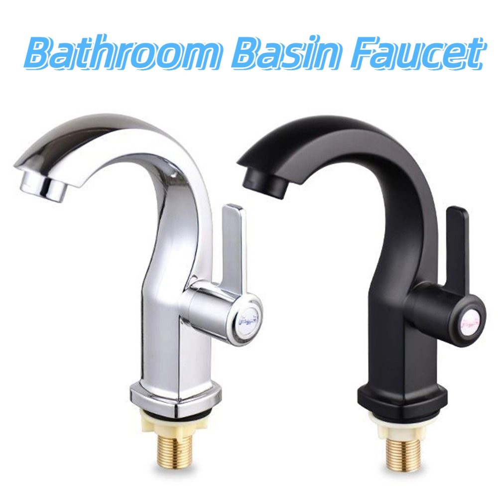 Single Cold Bathroom Basin Faucet Modern Anti-corrosion ABS Water Purifier Safety Silver Deck Mounted Sink Faucet Kitchen