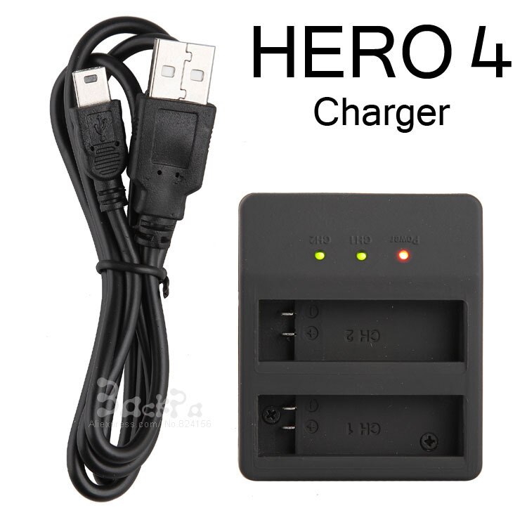 AHDBT-401 Past voor Hero 4 Dual Acculader USB Lader