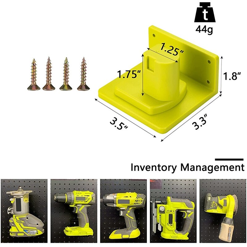 Tools Drill Mount Holder, Fit for Ryobi 18V Tool Holder Dock Hanger