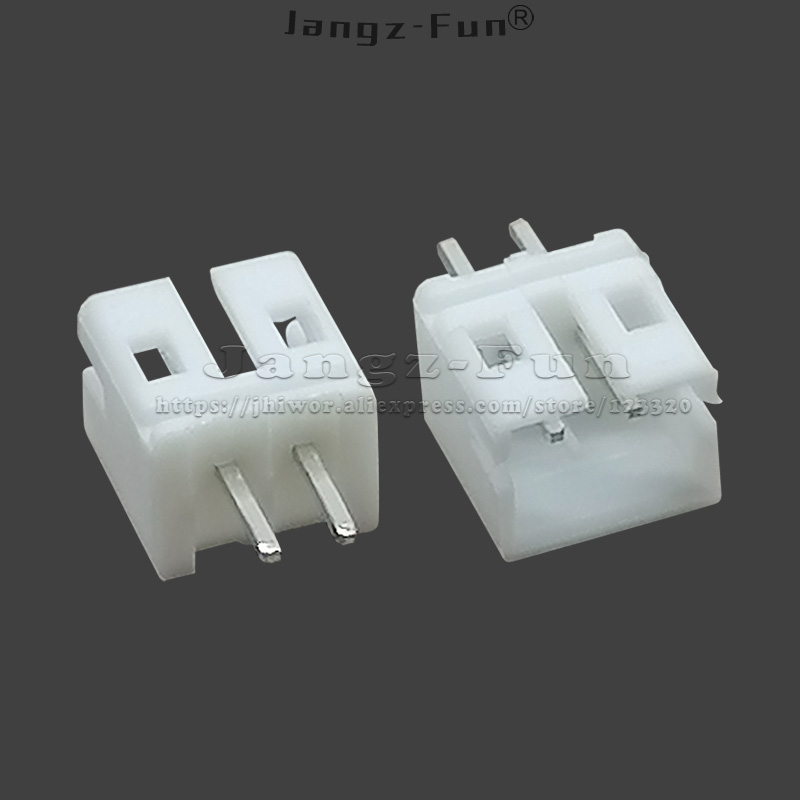 100 stks 2 P JST PH 2.0 Plug 2.0mm Toonhoogte 2 Pin Mannelijke en Vrouwelijke Behuizing Header Connectors Elektrische kabel Elektrische Draad Connector: Donkergrijs