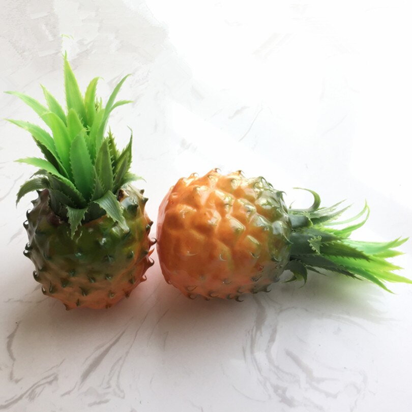 EEN Kunstmatige Ananas Fruit 19X11 cm Groenten Simulatie Real Touch Ananas Verergeren Ananassen voor Home Decoratie
