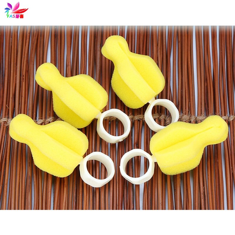 Mamilo do bebê esponja escova teta bule bico bico limpo tubo de limpeza 5pcs-twz